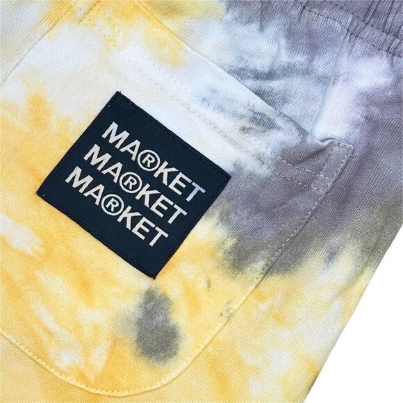 Market Smiley Iron Market Logo Print Tie Dye Shorts - Size Large - Picture 7 of 9